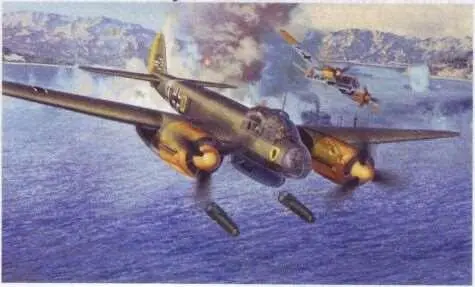 Ju88 3 Бой с двумя группами Ме109 по пути к фронту и над Абинской Сбил 3 - фото 8