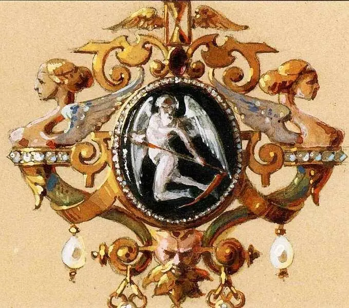 Рудольф фон Альт 18121905 Японский салон вилла Хюгель Хитцинг Вена 1855 - фото 86
