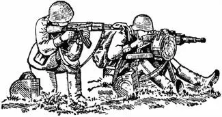 б Рис 45Положение для стрельбы из гранатомета а лежа б сидя помощник - фото 65