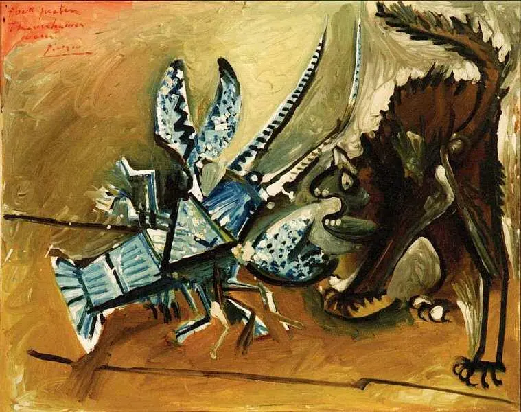Пабло Пикассо 18811973 Омар и кошка 1965 Холст масло 73x92 Самая поздняя - фото 73