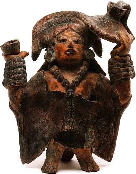 Женская фигурка Классический период 600900 Антропоморфная статуэтка - фото 6