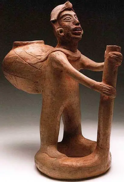 Антропоморфная статуэтка Доклассический период 300100 до н э Глина Высота - фото 7