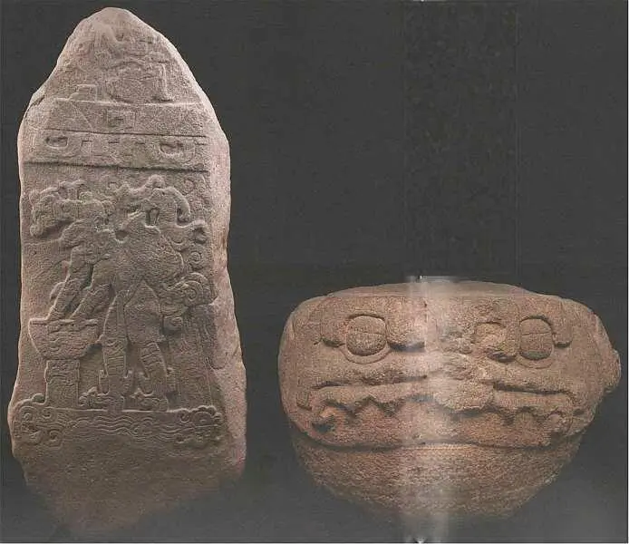 Стела 48 и алтарь I Доклассический период 300100 до н э Камень андезит - фото 9