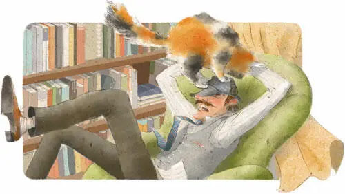 На лестнице незадачливый ворюга спрятал книгу в портфель и попытался привести - фото 31