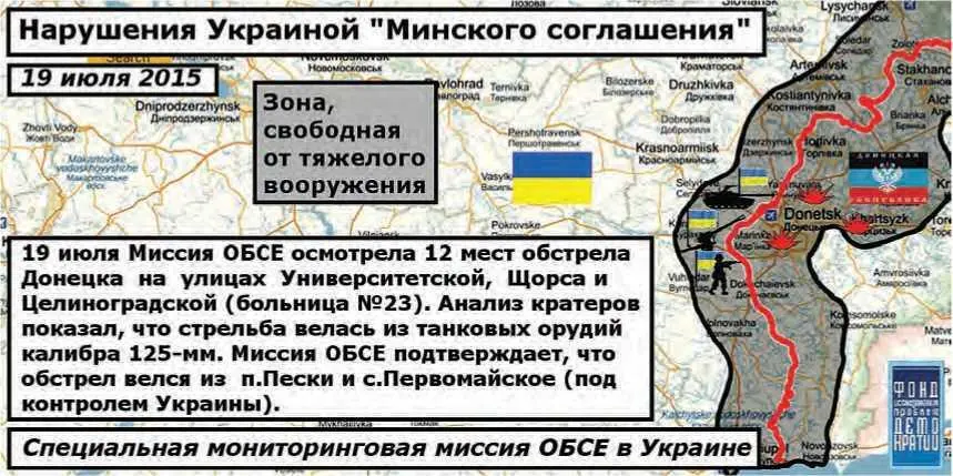 В докладах Миссии ОБСЕ неоднократно устанавливается что танковые и - фото 56