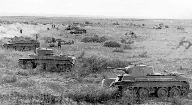Позиция танкистов 11й танковой бригады Июльавгуст 1939 года АСКМ - фото 115