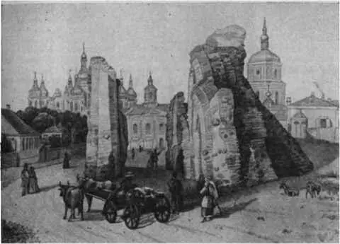 Золотые ворота Киева построенные при Ярославе Мудром Середина XI в Рисунок - фото 92