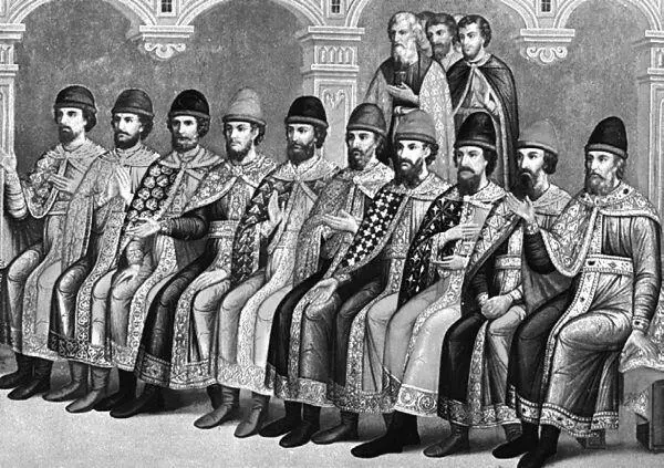 Великий князь Владимир Святославович с сыновьями Роспись восточной стены - фото 48
