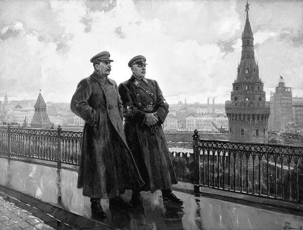 ИВСталин и КЕВорошилов в Кремле 1938 г Худ А Герасимов Кстати - фото 67