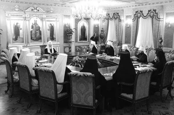 Возвращение из Гарварда Даниловских колоколов в Россию В Синодальном зале - фото 140