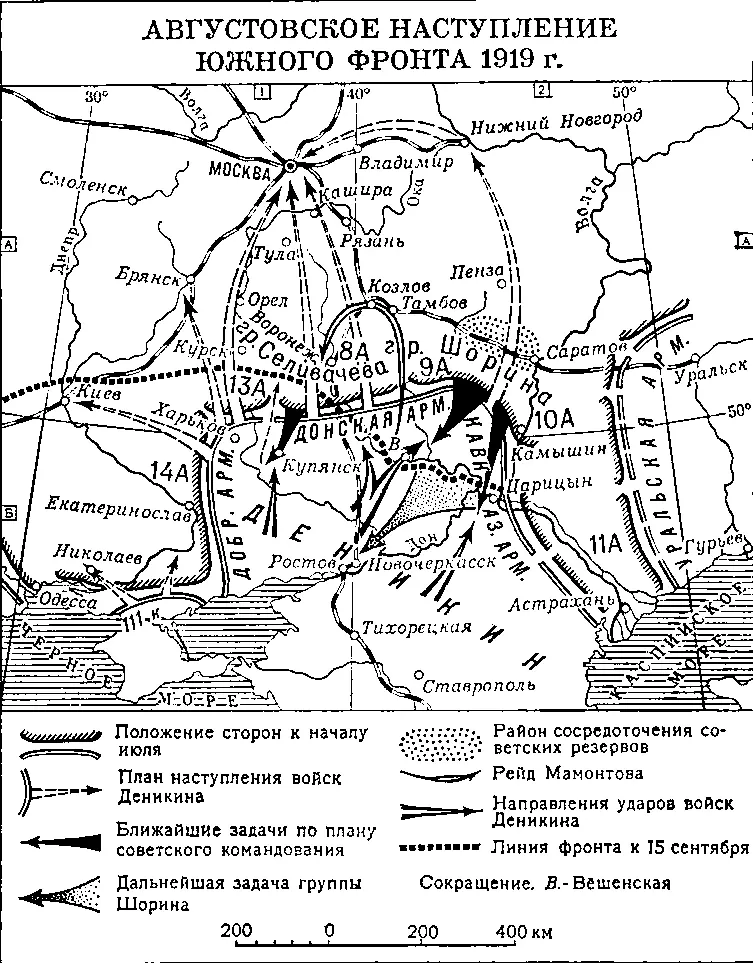 Августовское наступление южного фронта 1919 г Авдаков Николай Степанович - фото 6