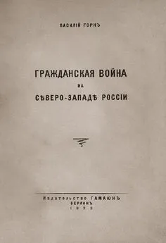 В. Горнъ - Гражданская война на сѣверо-западѣ Россіи