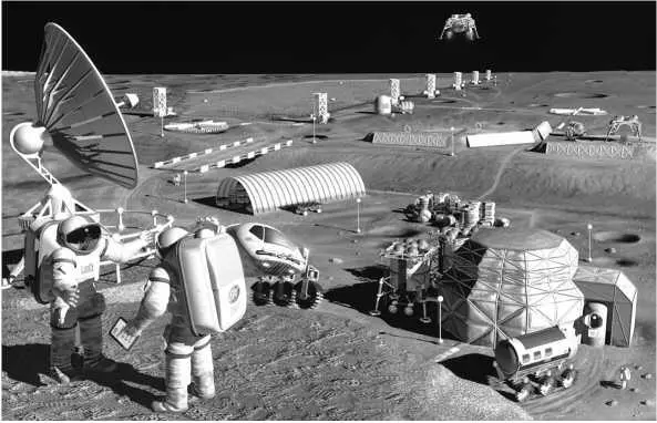 Лунная база Фантастика Для обеспечения энергией всего населения Земли в - фото 12