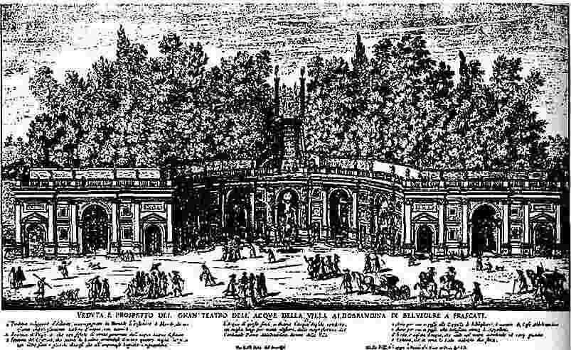 18 Дж делла Порта Вилла Альдобрандини teatro 15981604 По Дж Б Фальде - фото 52