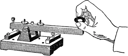 Рис 12 Ключ для телеграфирования ключ Морзе Приём таких радиосигналов - фото 14
