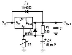 Рис 3 Стабилизатор с защитными диодами U вх 125 В 1 R 2 R 1 R 2I - фото 365
