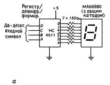 Рис 923 Управление дисплеем на 7сегментном светодиодном индикаторе а - фото 271
