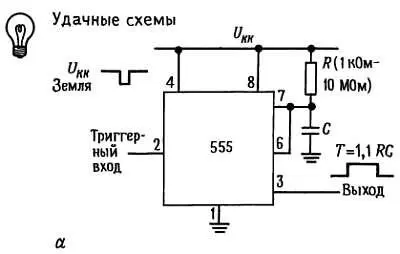 Рис 551 а моностабильный мультивибратор Длительность входного импульса - фото 515