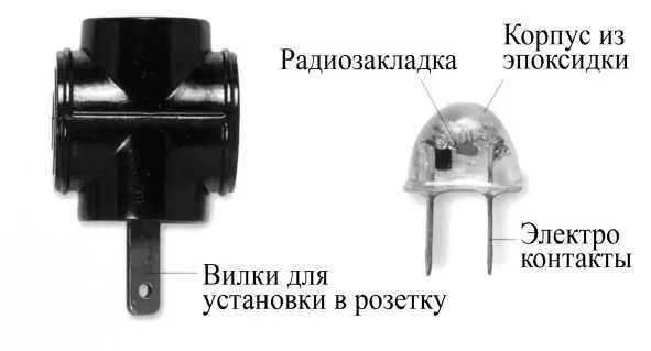 Радиозакладка в сетевом тройнике из архива Keith Melton Spy Museum В восемь - фото 188