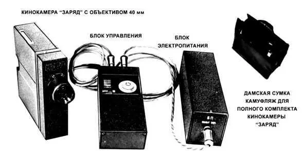 Комплект кинокамеры Зарядиз архива Keith Melton Spy Museum Заряд имел - фото 76
