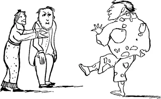 There was an old person of Barnes Whose garments were covered with darns - фото 302
