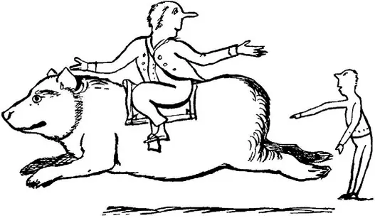 There was an old person of Ware Who rode on the back of a bear When they - фото 323