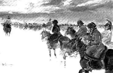 Отступление Наполеона из России Художник Е Коссак 1927 г 1812 г декабря - фото 80