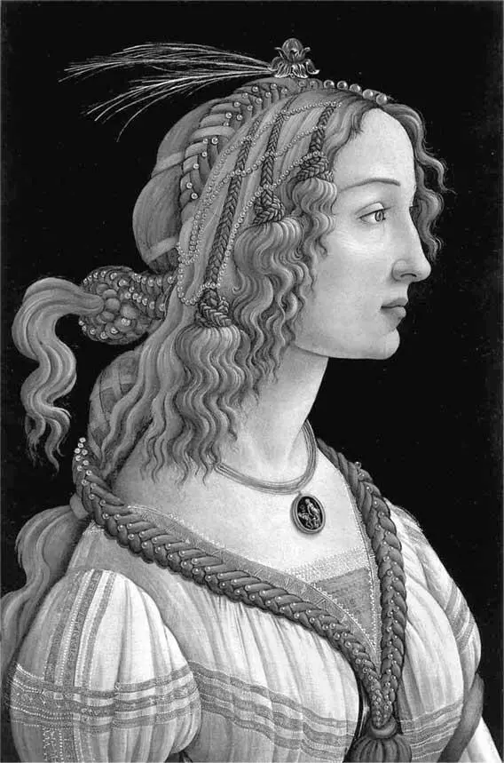 Портрет молодой женщины Ок 1480 г Художник Сандро Боттичелли При - фото 2