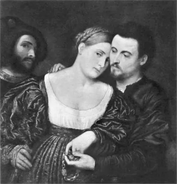 Венецианские любовники 1538 г Художник Парис Бордоне Лучше согрешить и - фото 8