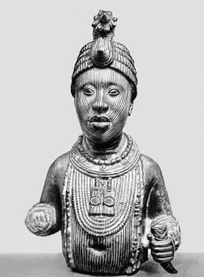 Полуфигура царя 1214 вв Музей Ифе Нигерия Инкрустированный серебром - фото 176