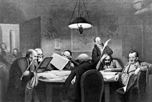 И П Хазенклевер Кабинет для чтения 1843 Национальная галерея Берлин - фото 13