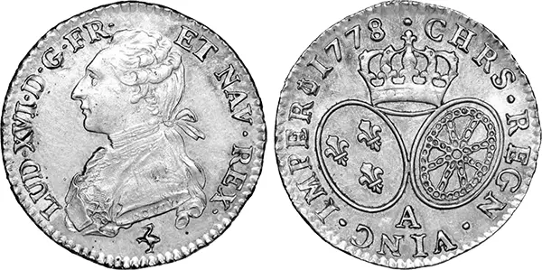 Монеты с профилем Людовика Односторонний королевский ассигнат 500 ливров с - фото 83