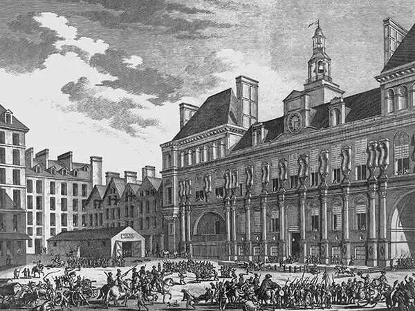 Штурм мэрии 9 августа 1792 г Гравюра XVIII в И встало солнце десятого - фото 174