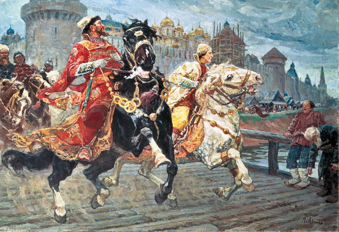 М И Авилов Царевич Иван Иванович на прогулке 1913 г Эта выделенная из - фото 8