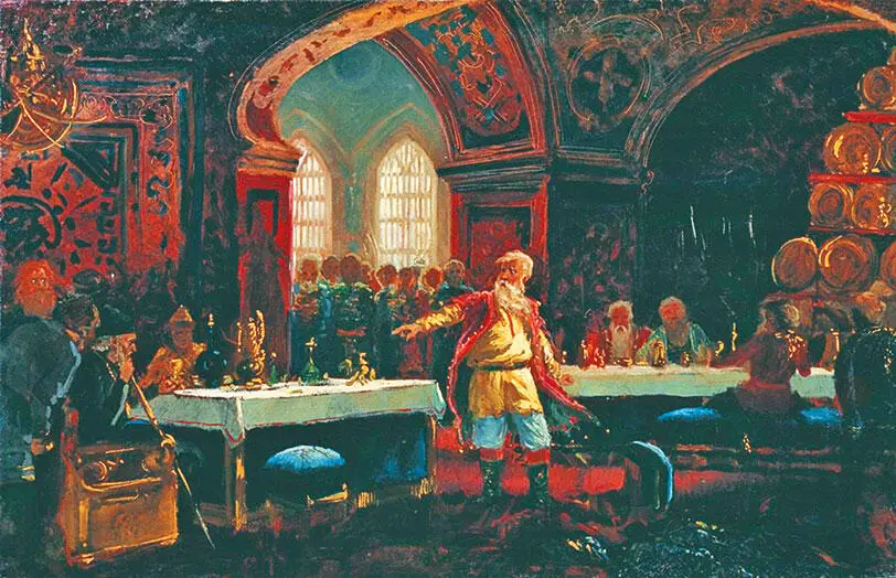 К Е Маковский Князь Репнин на пиру у Ивана Грозного 1860е годы - фото 14