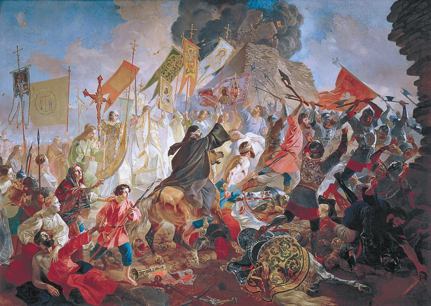 К П Брюллов Осада Пскова польским королем Стефаном Баторием в 1581 году - фото 23