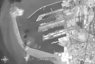 Спутниковая фотография военноморской базы в Тартусе Российское грузовое судно - фото 52