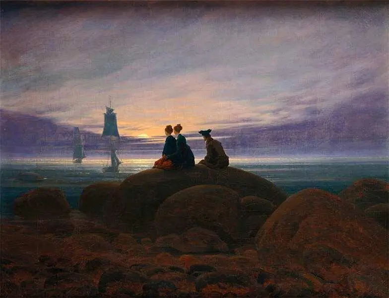 Каспар Давид Фридрих Восход луны над морем 1822 После дождя 1879 Холст - фото 73