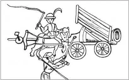 Средневековая идея возрождения боевых колесниц орудие толкаемое лошадью - фото 17