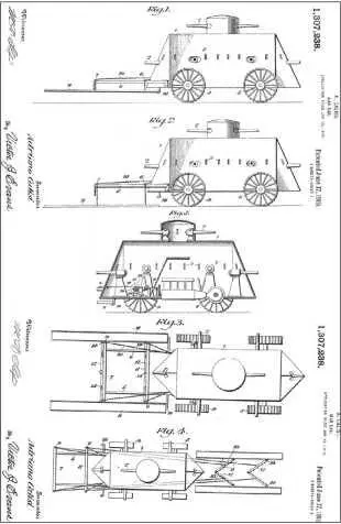Весьма габаритный военный автомобиль запатентованный А Калиси в 1919 г не - фото 188