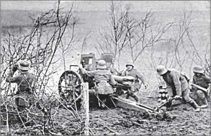 Германская 77мм полевая пушка модели 1896 г 77 cm FK 96 nА установленная - фото 192
