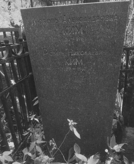 Могила P Н Кима и его родственников на Ваганьковском кладбище в Москве Роман - фото 64