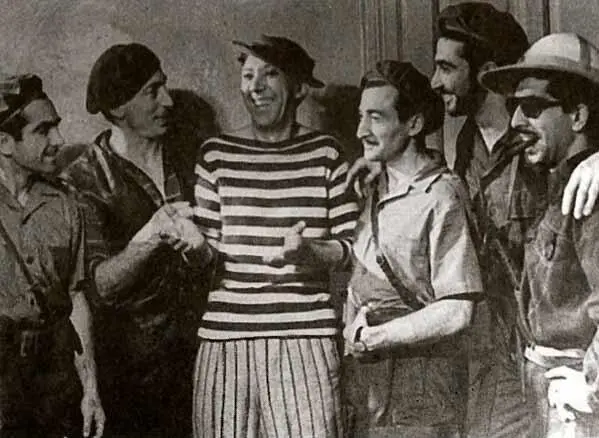С кубинцами которые посетили представление пантомимы Карнавал на Кубе 1962 - фото 84