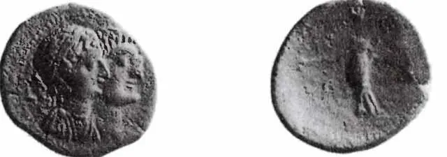 Бронзовая монета диаметр 25 см Выпущена в г Дора Финикия 3433 гг до н - фото 12