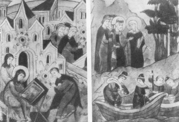 Чудо с выросшими за ночь деревьями Феврония вышивает воздух Миниатюры из - фото 16