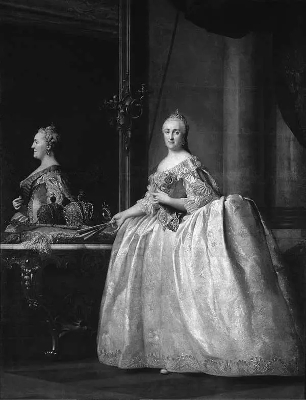Портрет Екатерины II перед зеркалом Художник Виргилиус Эриксен 17621764 - фото 17
