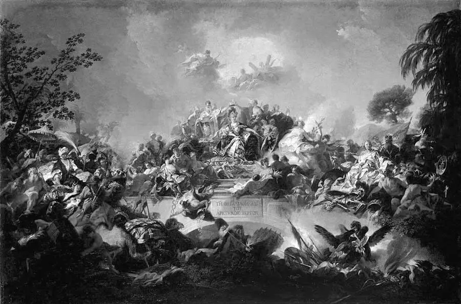 Апофеоз царствования Екатерины II Художник Григорио Гульельми 1767 г От - фото 22