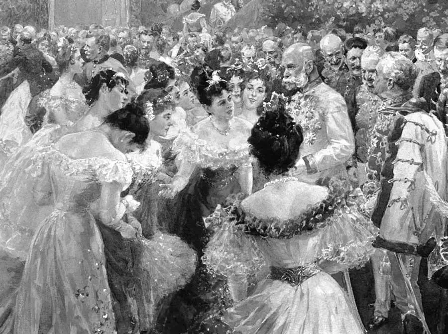 Императорский бал Художник Вильгельм Гаузе 1880е гг Жуковский и Плетнев - фото 33