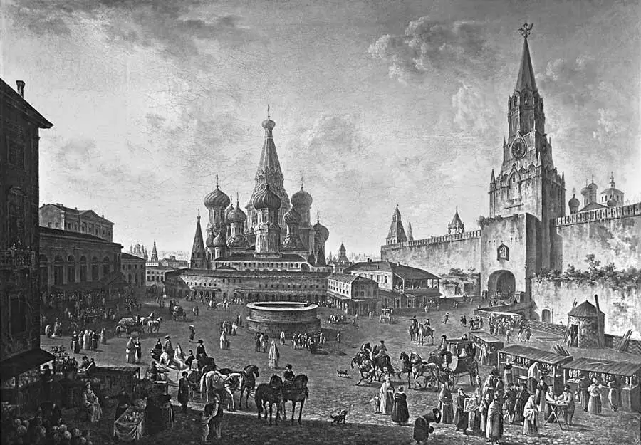 Красная площадь в Москве Художник Федор Алексеев 1801 г В Москве мне - фото 35