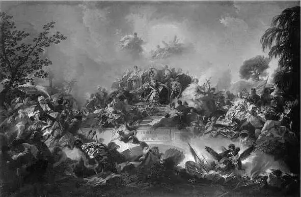 Апофеоз царствования Екатерины II Художник Григорио Гульельми 1767 г - фото 4